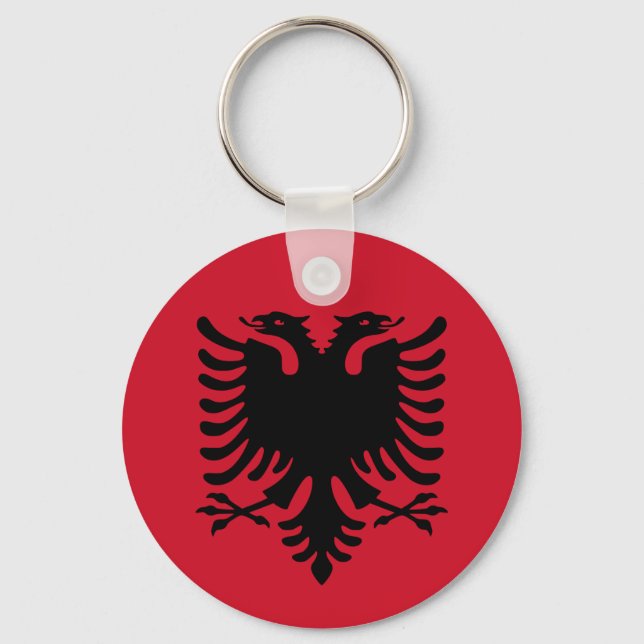 Albania Flag Key Ring (Front)