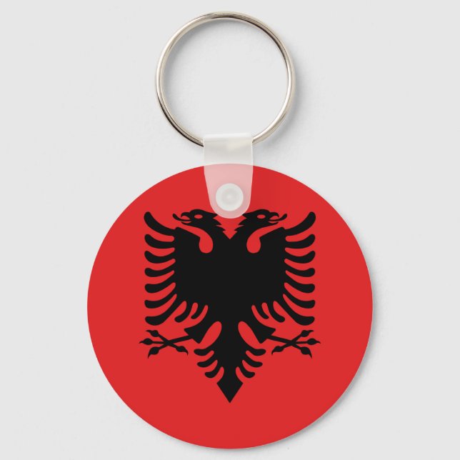 Albania Flag Key Ring (Front)