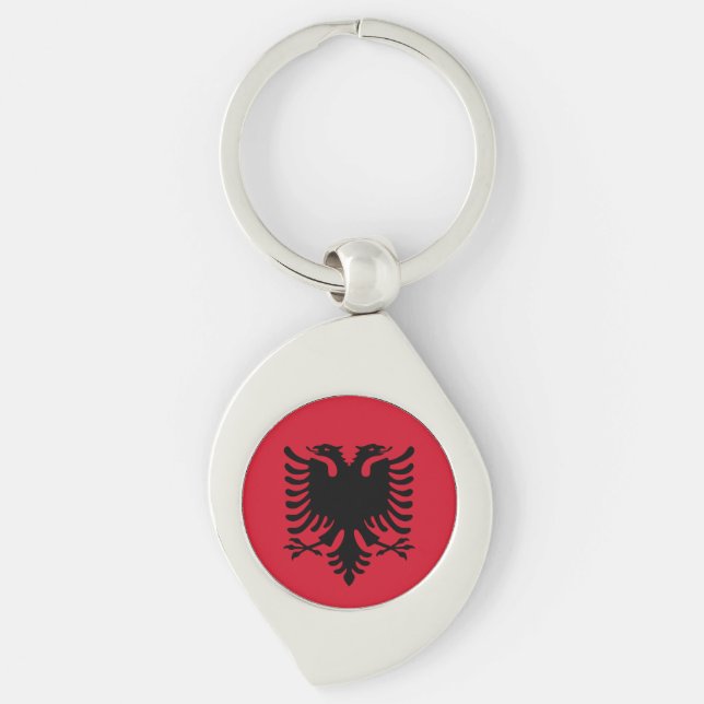 Albania Flag Key Ring (Front)