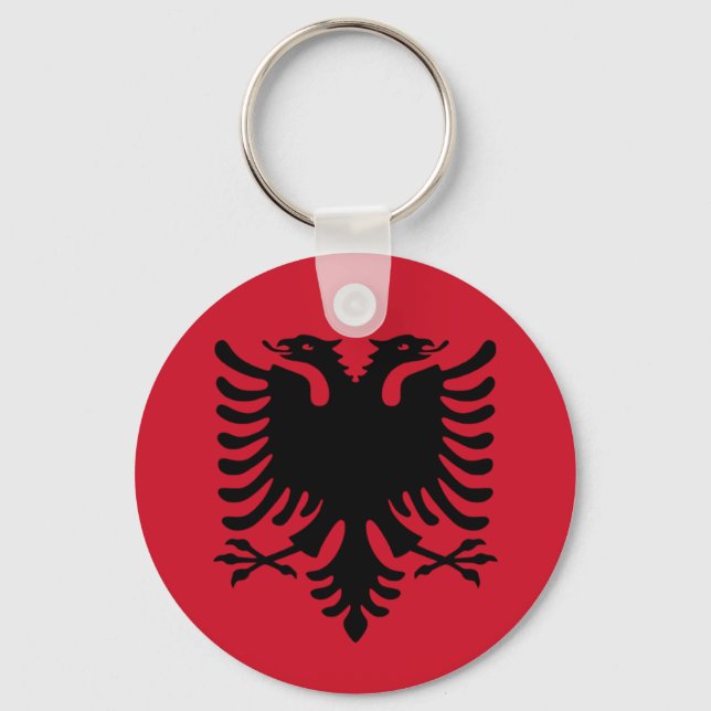 Albania Flag Keychain (Front)