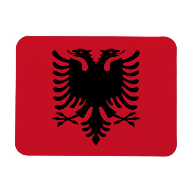 Albania Flag Magnet (Horizontal)