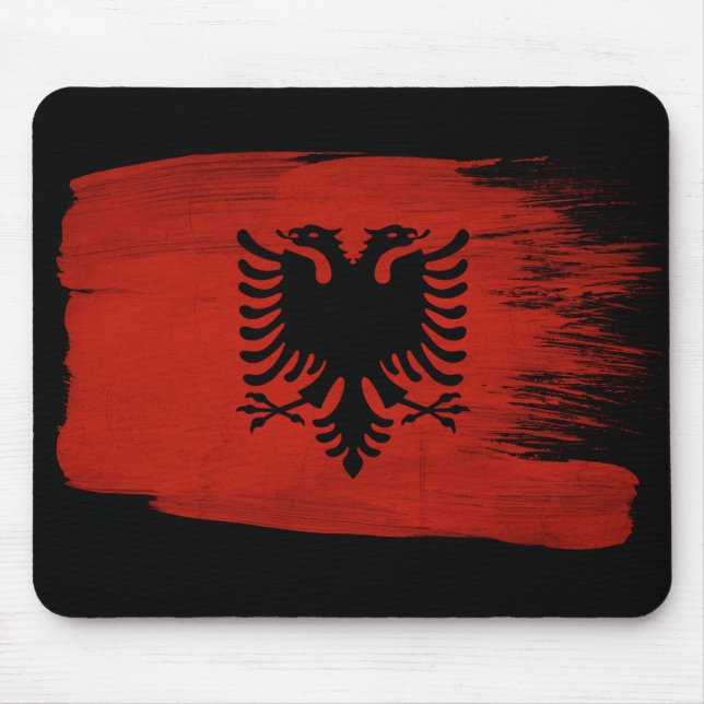 Albania Flag Mouse Pad (Front)