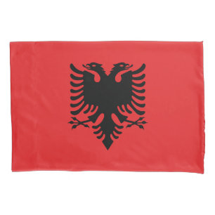 Albania Flag Pillowcase
