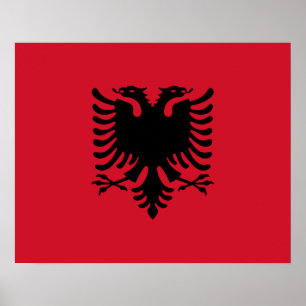 Albania Flag Poster