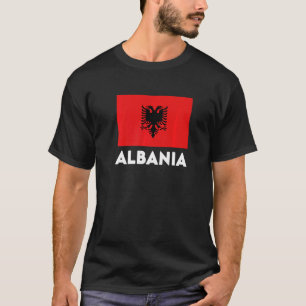 Albania Flag Red Black T-Shirt