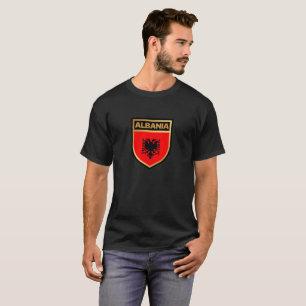 Albania Flag Shield T-Shirt