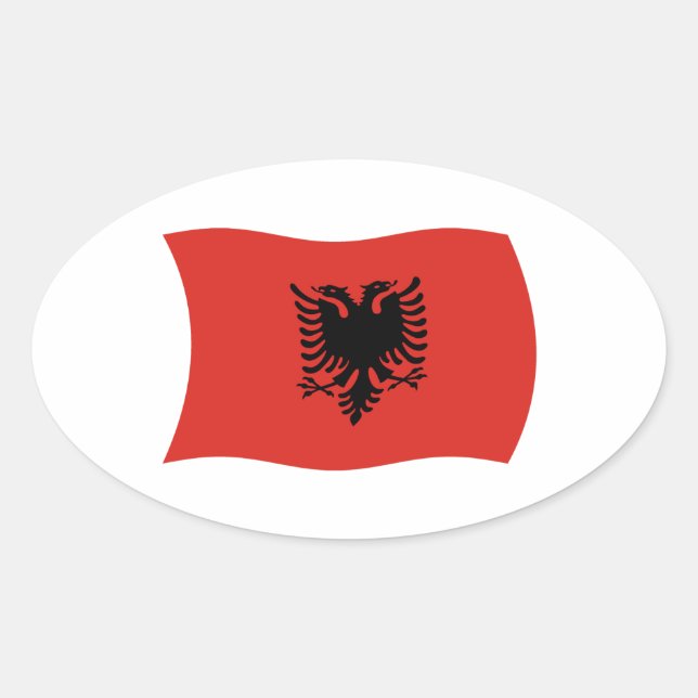 Albania Flag Sticker (Front)