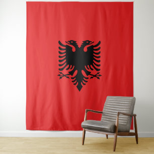 Albania Flag Tapestry