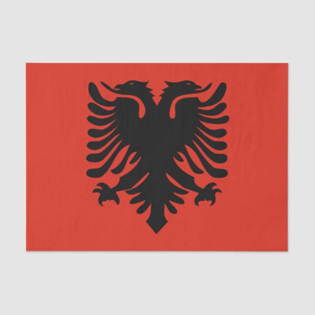 albania flag tissue paper (Front)