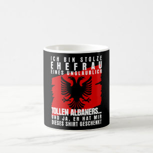 Albania Flag Wife Mrs. Albanian Coffee Mug