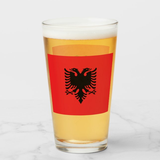 Albania Glass (Front Filled)