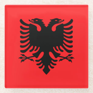 Albania Glass Coaster