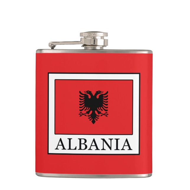 Albania Hip Flask (Front)