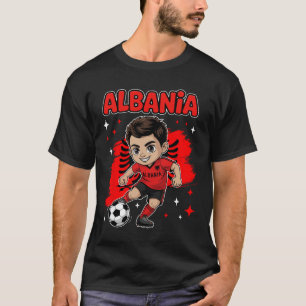 Albania Kid Goal Albania Flag For Albanians Boys K T-Shirt