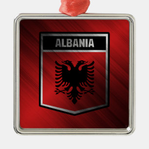 Albania Metal Ornament