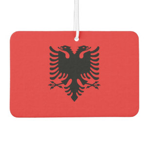 Albania National World Flag Car Air Freshener