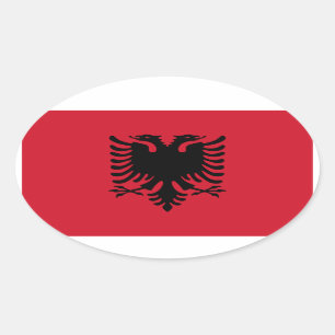 Albania Oval Flag Sticker
