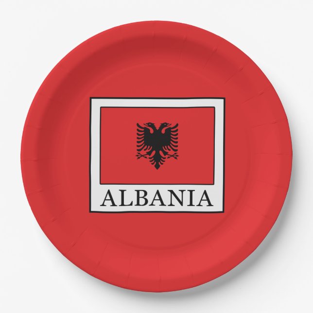 Albania Paper Plate (Front)