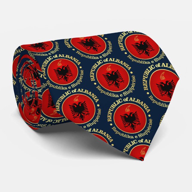 Albania (rd) tie (Rolled)