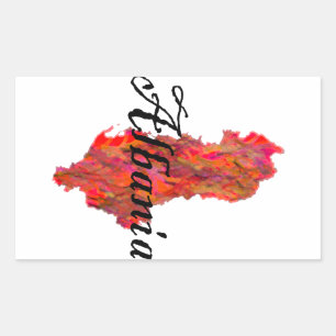 Albania Rectangular Sticker