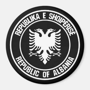Albania Round Emblem Magnet