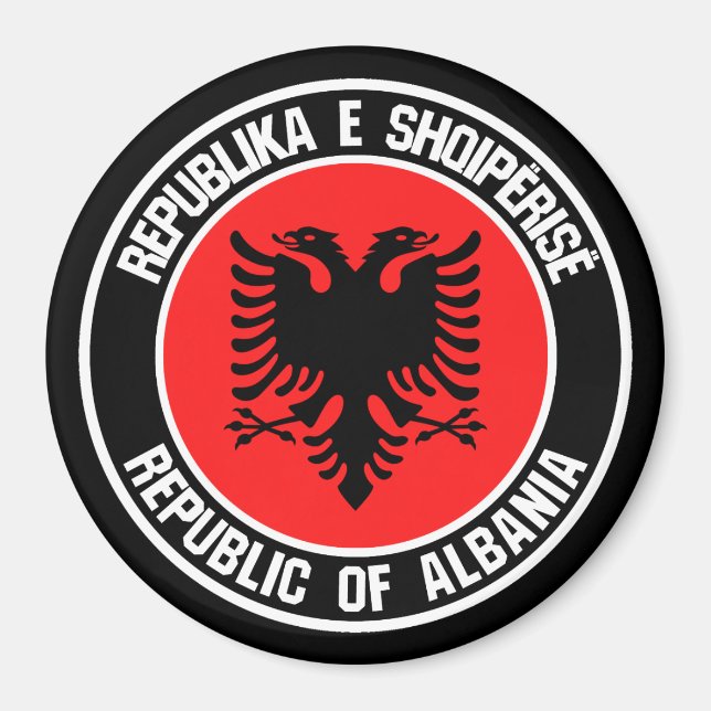 Albania Round Emblem Magnet (Front)