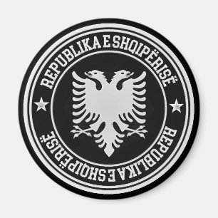 Albania Round Emblem Magnet