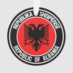 Albania Round Emblem Ornament