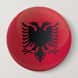 Albania  Round Icon Flag 10 Cm Round Badge