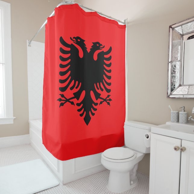 Albania Shower Curtain (In Situ)