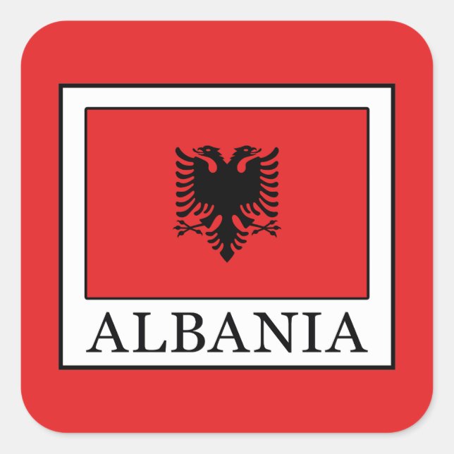 Albania Square Sticker (Front)