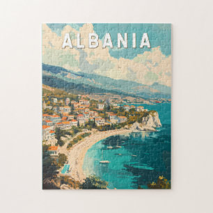 Albania Travel Art Vintage Jigsaw Puzzle