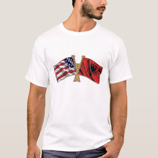 Albania USA friendship Flag T-Shirt