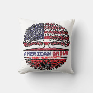 Albanian Albania US American USA United States Cushion