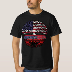 Albanian Albania US American USA United States T-Shirt