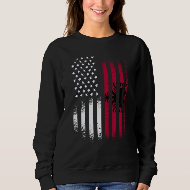 Albanian American Heritage Month Albania Patriot G Sweatshirt (Front)