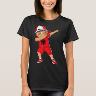 Albanian Boy Albania Kid Patriotism Roots Heritage T-Shirt