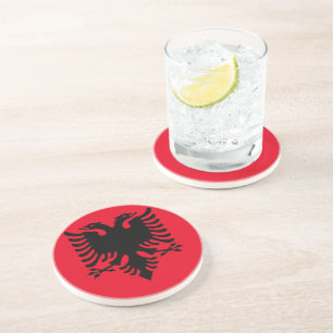 Albanian Coat of arms Coaster
