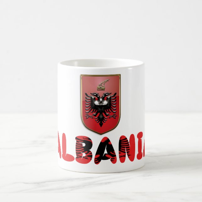 Albanian Coat of arms Coffee Mug (Center)