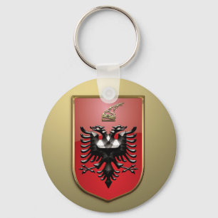 Albanian Coat of arms Key Ring