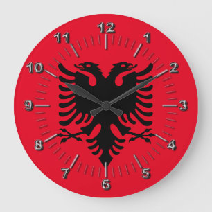 Albanian Coat of arms Large Clock