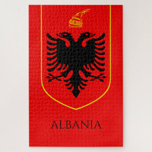 Albanian Coat Of Arms National Heritage Art Jigsaw Puzzle