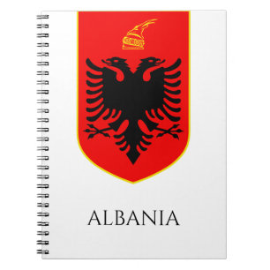 Albanian Coat Of Arms National Heritage Art Notebook