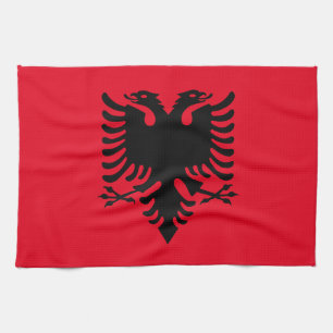 Albanian Coat of arms Tea Towel