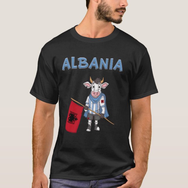 Albanian Cow Albania Fan T-Shirt (Front)
