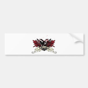 albanian eagle bumper sticker