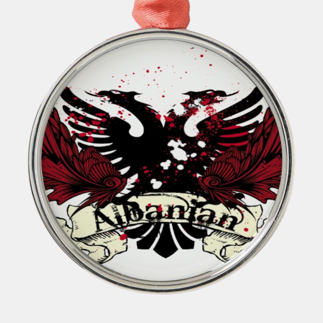 albanian eagle metal tree decoration (Front)