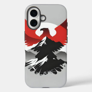 Albanian Eagle & Mountains Modern Heritage Phone iPhone 16 Case