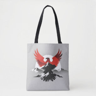 "Albanian Eagle & Mountains Modern Heritage Tote Bag