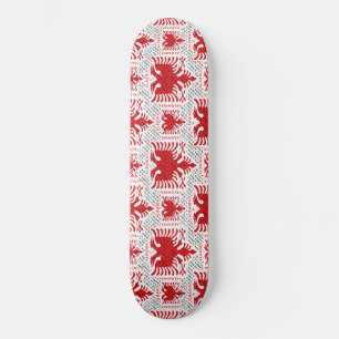 Albanian flag 4 skateboard